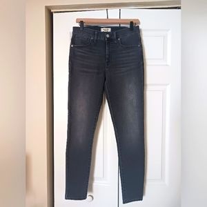 Madewell gray 9" midrise skinny jeans